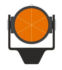 Vector illustration of geodetical prism